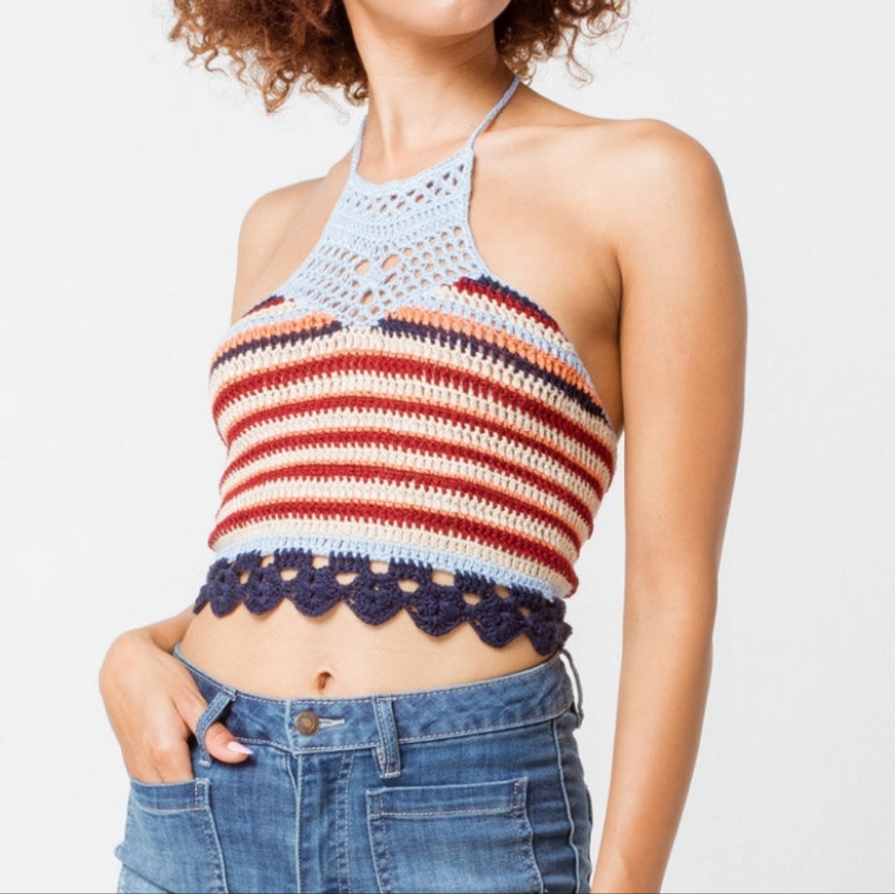 Tilly's Sky & Sparrow Crochet Halter